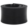 Bordure en caoutchouc de chasse-neige noir 200x15x2 cm 