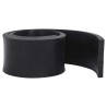 Bordure en caoutchouc de chasse-neige noir 200x15x2 cm 