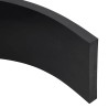 Bordure en caoutchouc de chasse-neige noir 200x15x2 cm 