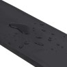 Bordure en caoutchouc de chasse-neige noir 200x15x2 cm 
