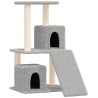 Arbre à chat avec griffoirs en sisal Gris clair 82 cm 
