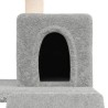 Arbre à chat avec griffoirs en sisal Gris clair 82 cm 