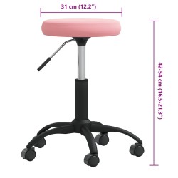 Tabouret de massage Velours Rose 
