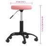 Tabouret de massage Velours Rose 