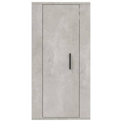 Meuble TV mural Gris béton 40x34,5x80 cm 