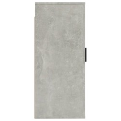 Meuble TV mural Gris béton 40x34,5x80 cm 