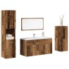 Ensemble de meubles salle de bain 4 pcs bois d'ingénierie 
