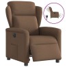 Fauteuil inclinable électrique Marron Tissu 