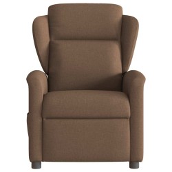 Fauteuil inclinable électrique Marron Tissu 