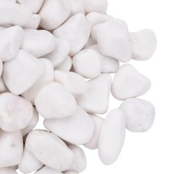 Galets polis 10 kg blanc 2-5 cm 