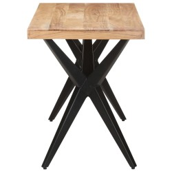 Table de salle à manger 120x60x76 cm Bois solide d'acacia 