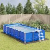 Bâche de piscine gris clair 750x370 cm géotextile polyester 
