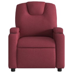 Fauteuil de massage inclinable Rouge bordeaux Tissu 