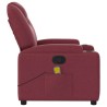 Fauteuil de massage inclinable Rouge bordeaux Tissu 