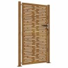 Portail de jardin 105x205 cm acier corten conception de carré 