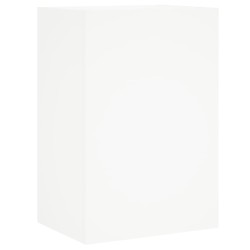 Unités murales TV 5 pcs blanc bois d'ingénierie 