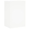 Unités murales TV 5 pcs blanc bois d'ingénierie 