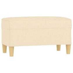 Banc Crème 70x35x41 cm Tissu 