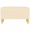 Banc Crème 70x35x41 cm Tissu 