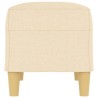 Banc Crème 70x35x41 cm Tissu 