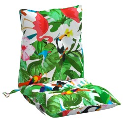 Coussins de chaise à dossier bas lot de 2 multicolore 