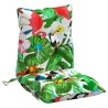 Coussins de chaise à dossier bas lot de 2 multicolore 