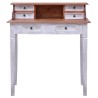 Bureau d'écriture et tiroirs 90x50x101 cm bois massif d'acajou 