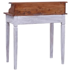 Bureau d'écriture et tiroirs 90x50x101 cm bois massif d'acajou 