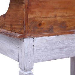 Bureau d'écriture et tiroirs 90x50x101 cm bois massif d'acajou 