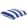 Coussins décoratifs lot de 4 Rayures bleues et blanches 60x60cm 