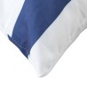 Coussins décoratifs lot de 4 Rayures bleues et blanches 60x60cm 