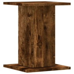 Supports pour plantes 2 pcs chêne fumé bois d'ingénierie 