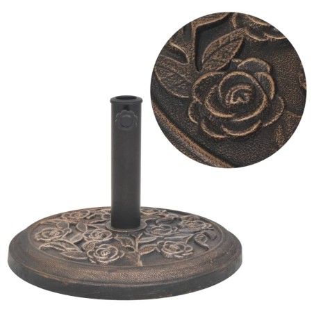 Socle de parasol Résine Rond Bronze 9 kg 