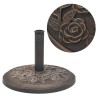 Socle de parasol Résine Rond Bronze 9 kg 