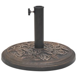 Socle de parasol Résine Rond Bronze 9 kg 
