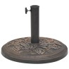Socle de parasol Résine Rond Bronze 9 kg 