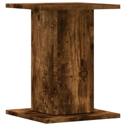 Supports de haut-parleurs 2 pcs chêne fumé bois d'ingénierie 