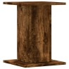 Supports de haut-parleurs 2 pcs chêne fumé bois d'ingénierie 