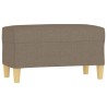 Banc Taupe 70x35x41 cm Tissu 