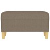 Banc Taupe 70x35x41 cm Tissu 