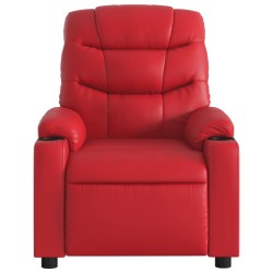 Fauteuil inclinable Rouge Similicuir 