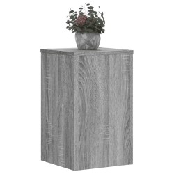 Supports pour plantes 2 pcs gris sonoma bois d'ingénierie 