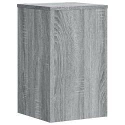 Supports pour plantes 2 pcs gris sonoma bois d'ingénierie 