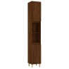 Ensemble de meubles de salle de bain 3 pcs Chêne marron 