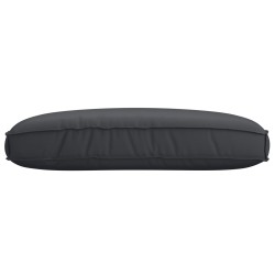 Coussin de Palette pour Siège Noir 120x80x12 cm Tissu Oxford 