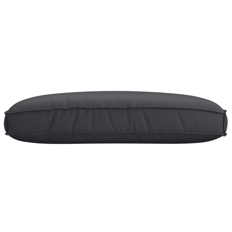 Coussin de Palette pour Siège Noir 120x80x12 cm Tissu Oxford 
