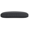 Coussin de Palette pour Siège Noir 120x80x12 cm Tissu Oxford 