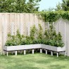 Jardinière avec treillis blanc 200x160x142 cm PP 