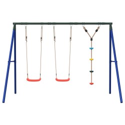 Ensemble balançoire d'extérieur balançoires et corde à disque 