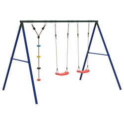 Ensemble balançoire d'extérieur balançoires et corde à disque 